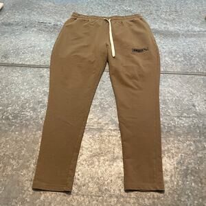 Vanquish VQ Fitness Sweatpants Mens XL Tan Khaki Brown Active Gym Pants Workout
